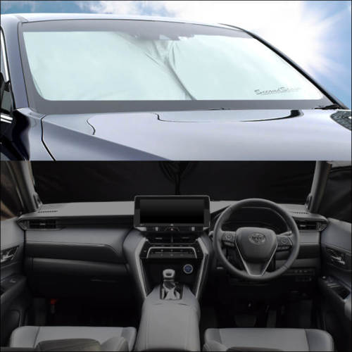 トヨタ 新型ハリアー80系 車種専用 日よけサンシェード フロントガラス フロントサイド アクセサリーパーツ カスタムパーツ ドレスアップパネル Secondstage