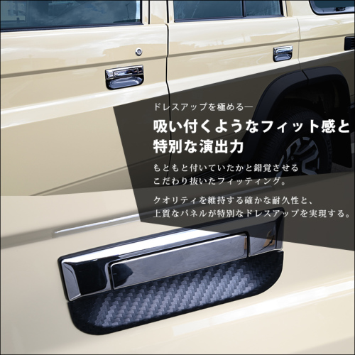 トヨタ ランドクルーザー70 GDJ系 ドアハンドルプロテクター