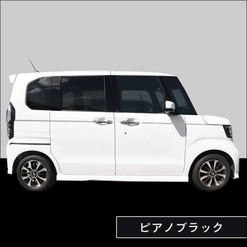 【ドレスアップ】JF3 JF4 NBOX N-BOX グロスブラック ピラーカバー10P【バイザー無し車用】【ピラーガーニッシュ】