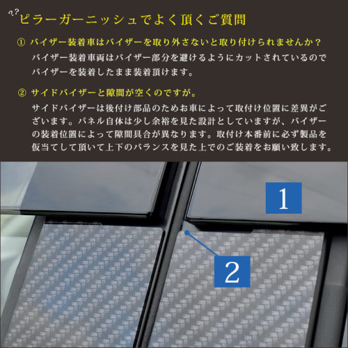 ホンダ N-BOX（JF5/JF6） ピラーガーニッシュ プレミアムトーン
