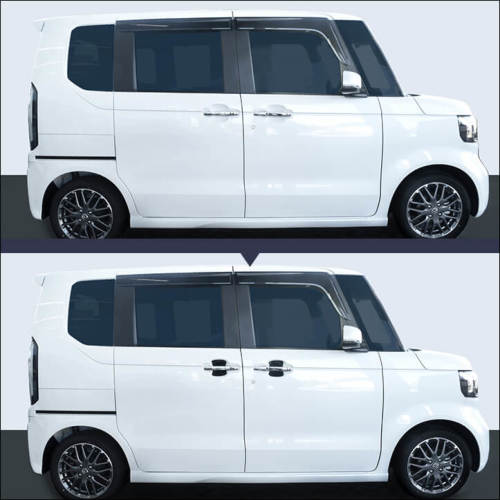 N BOX純正 JF5/JF6用、ドアハンドルプロテクションカバー！ N-BOX ホンダ 新型 N-BOXカスタム JF5 JF6 専用 外装 ドア